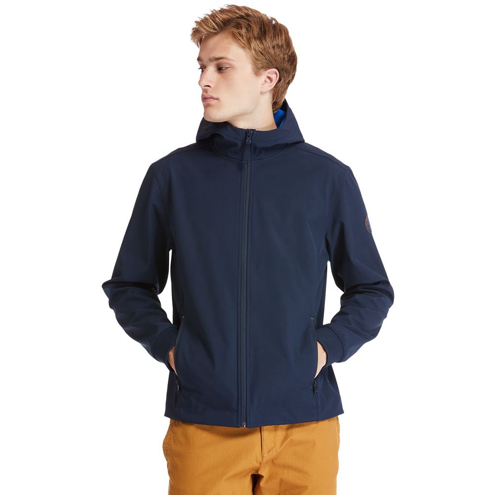 Chaquetas Timberland Hombre Mt. Waumbeck Sin Capucha Softshell Azul Marino - Chile EBR-642397